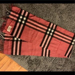Pink Burberry Scarf  100% Cashmere,100% Authentic!